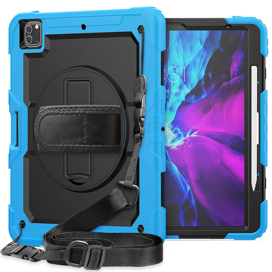 Tough Strap iPad Pro 12.9 2020 Shockproof Case Multi-functional Built-in Screen Protector