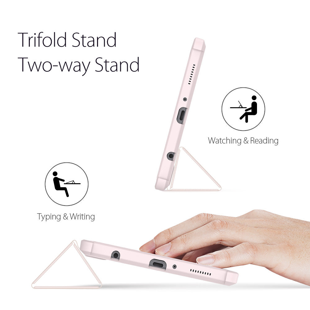 Toby Smart Samsung Galaxy Tab A7 Lite Leather Case Crystal PC Smart Slim Magntic