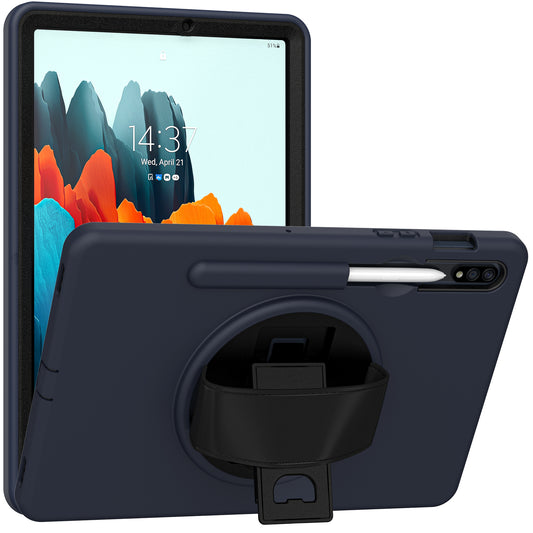 Spider-Man Galaxy Tab S8 Case Genuine Leather 360 Hand Holder Shock Absorption