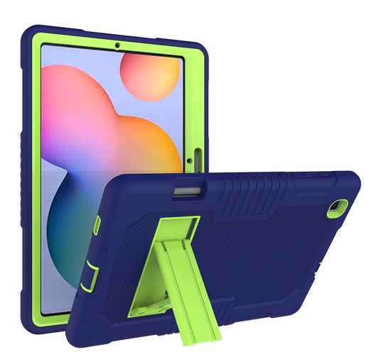 Hit Color Galaxy Tab S6 Lite Shockproof Case Combo Silicone PC Rugged Stand