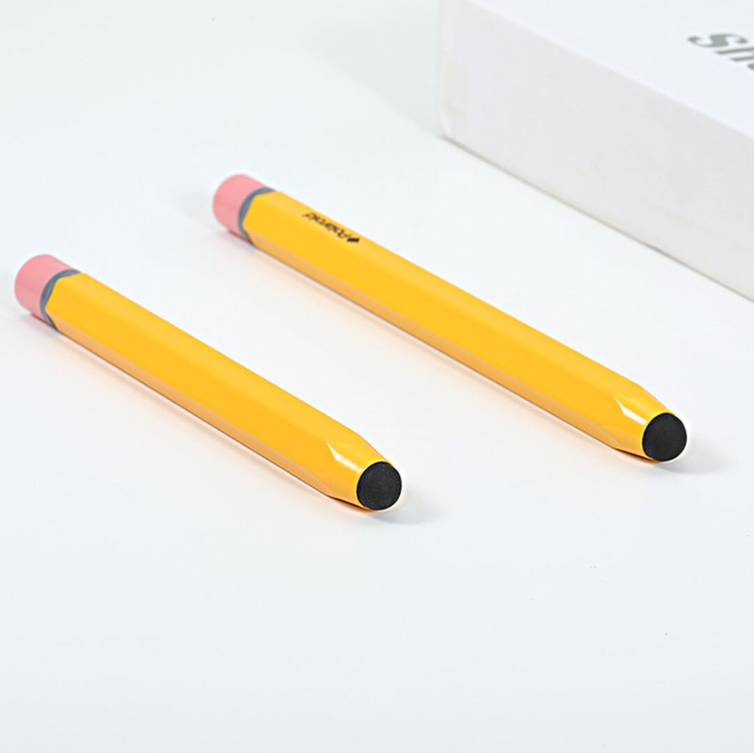Phone Tablet Stylus Kids Pencil Aluminum Touch Pen Rubber Tip Capacitive Screen