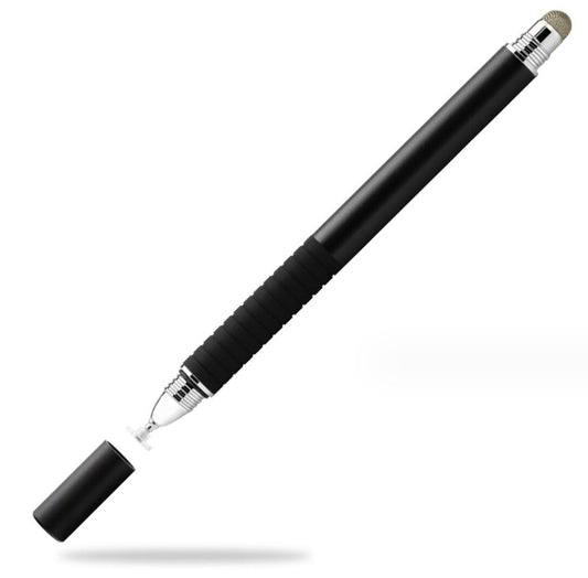 Capacitive Screen Phone Tablet Stylus Cloth Tip Dual Suction Dics 2-in-1 Touch Pen
