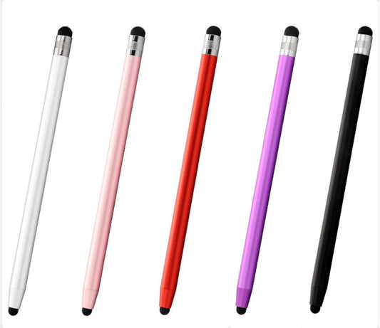 Silicone Dual Tip 1mm 10mm Stylus Fashion Pencil Shape Capacitive Screen Touch Pen