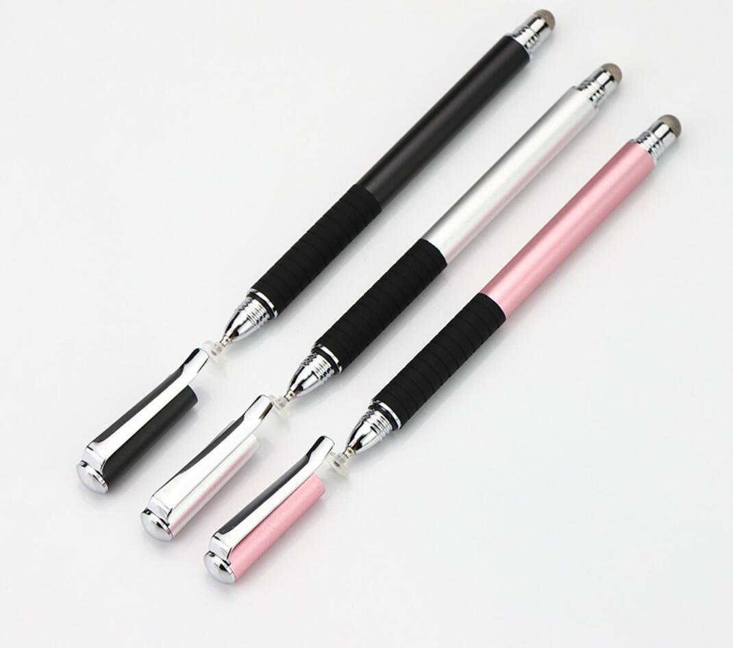 Phone Tablet Touch Pen Capacitive Screen Rubber Tip Dual Dics Painting Stylus