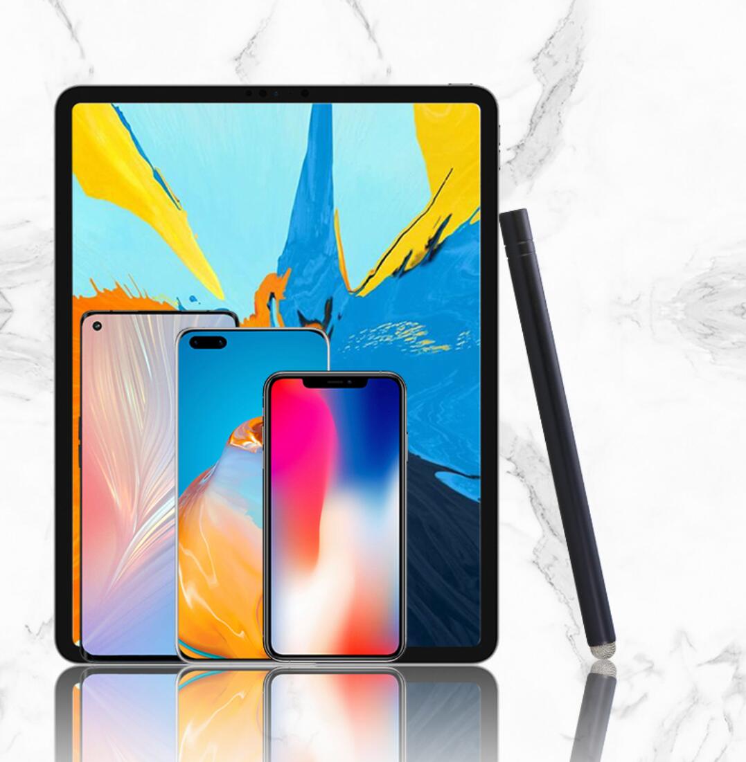 Silver Fiber Cloth Tip Capacitive Pen Android/iOS Integrated Touch Screen Stylus