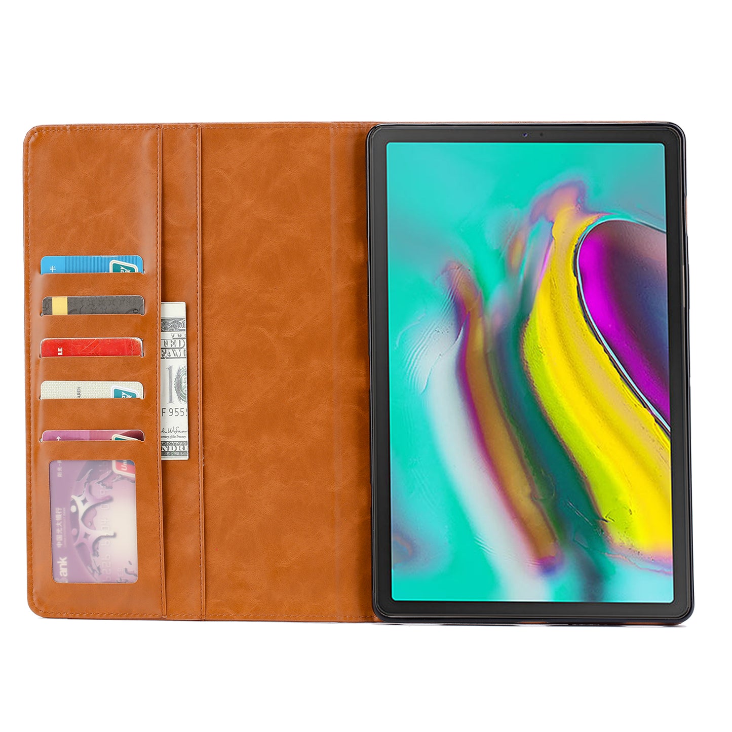 BOYU Knead Notes Pocket Galaxy Tab A 10.1 2019 Leather Case