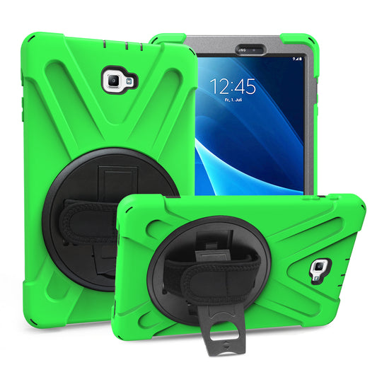 Pirate King Galaxy Tab A 10.1 (2017) Case 360 Rotating Stand Shoulder Strap