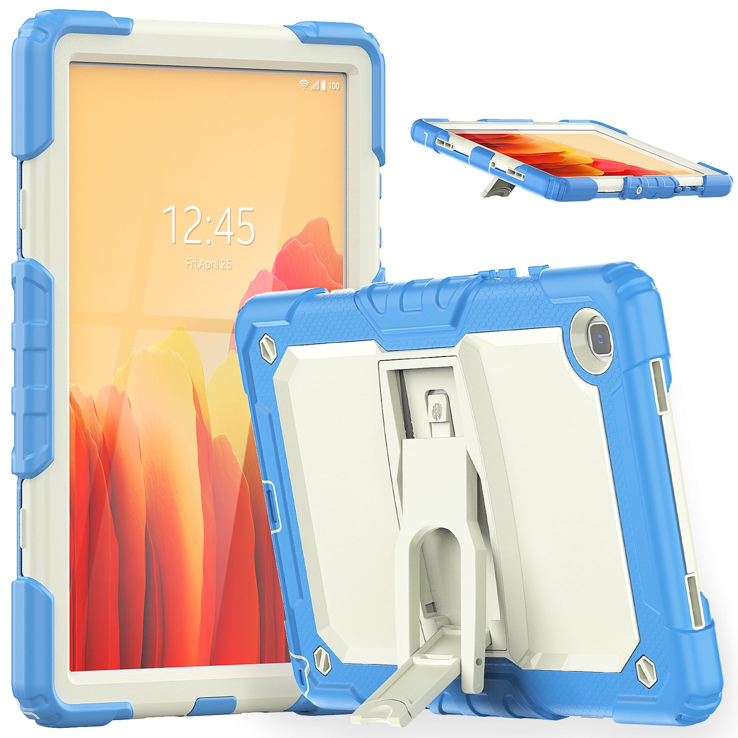 HUIXIANG Kickstand Lanyard Strap Galaxy Tab A7 Case