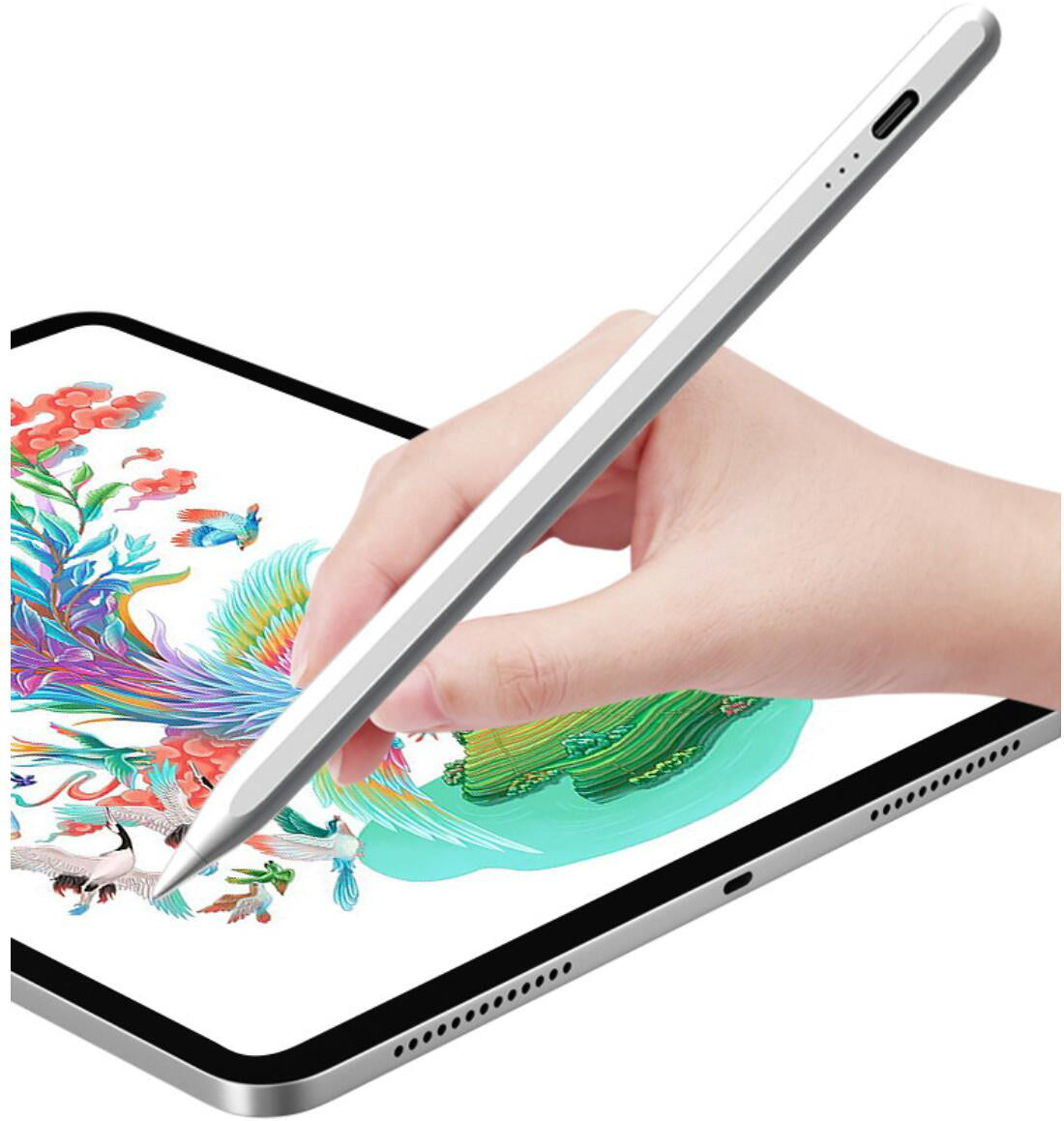 25 Mins Fast Charging Apple Pencil with Palm Rejection Magnetic Attraction iPad Stylus Pen