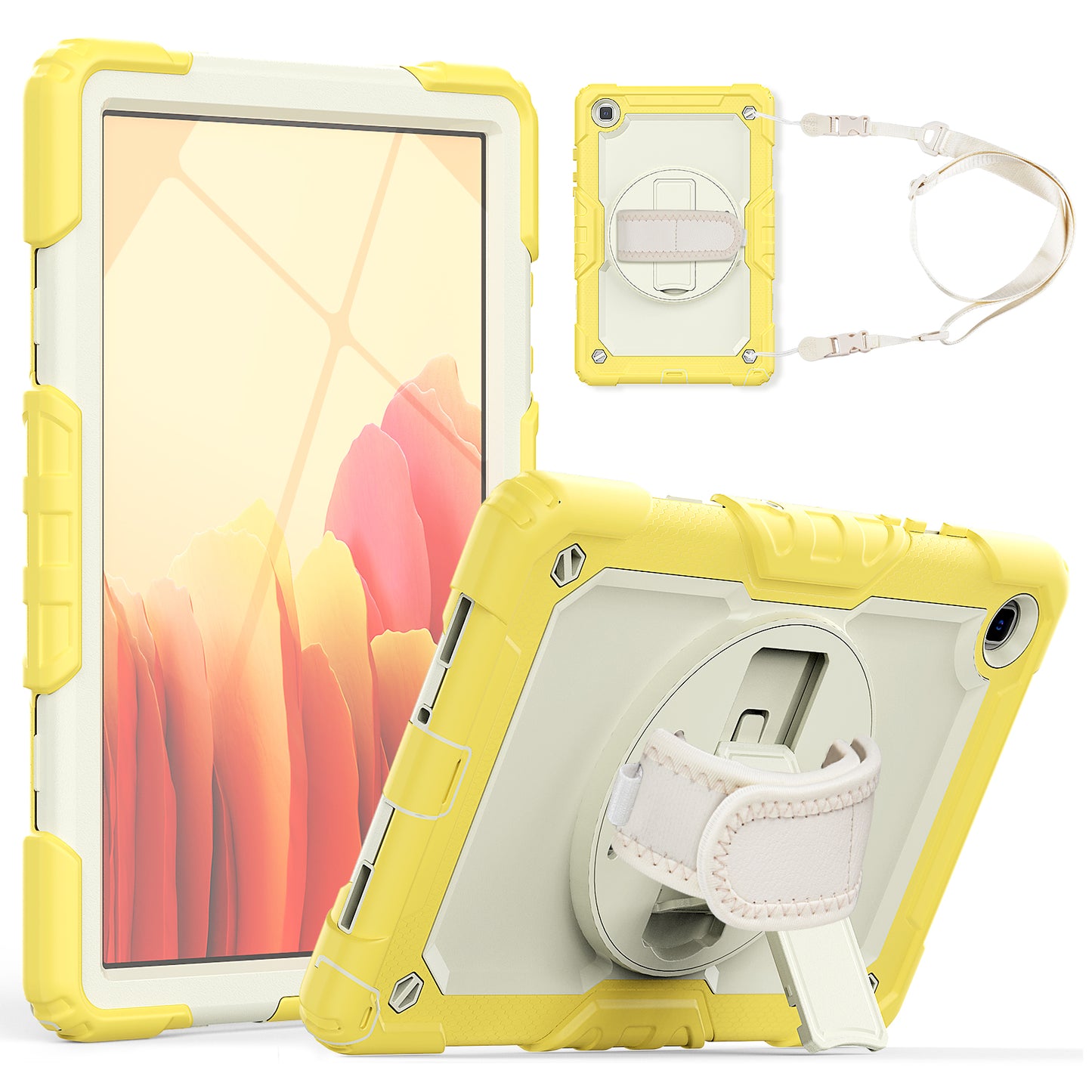 Tough Strap Galaxy Tab A7 Shockproof Case Built-in Screen Protector
