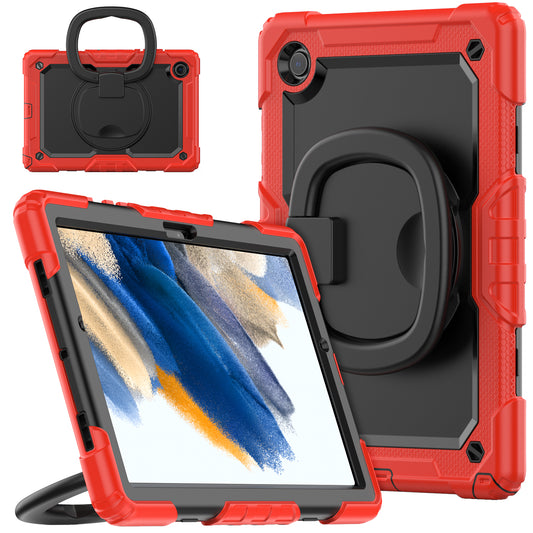 Tough Hook Galaxy Tab A8 Shockproof Case Rotatable Folding Handle Grip