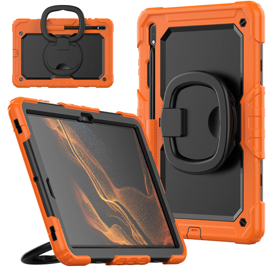 Tough Hook Galaxy Tab S7 FE Shockproof Case Rotatable Folding Handle Grip
