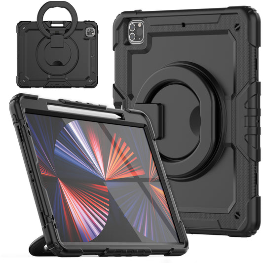 Tough Hook iPad Pro 12.9 2021 Shockproof Case Rotatable Folding Handle Grip
