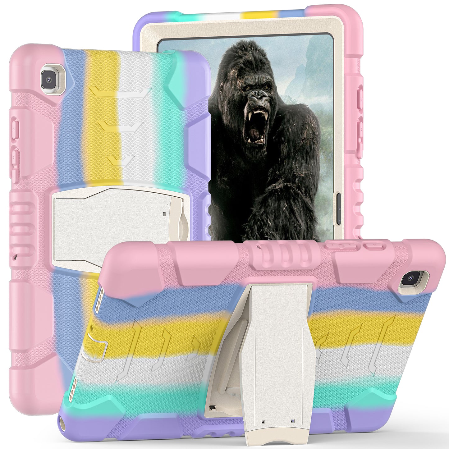 Gorilla King Kong Galaxy Tab A7 Case Full Body Triple Protection Folding Stand
