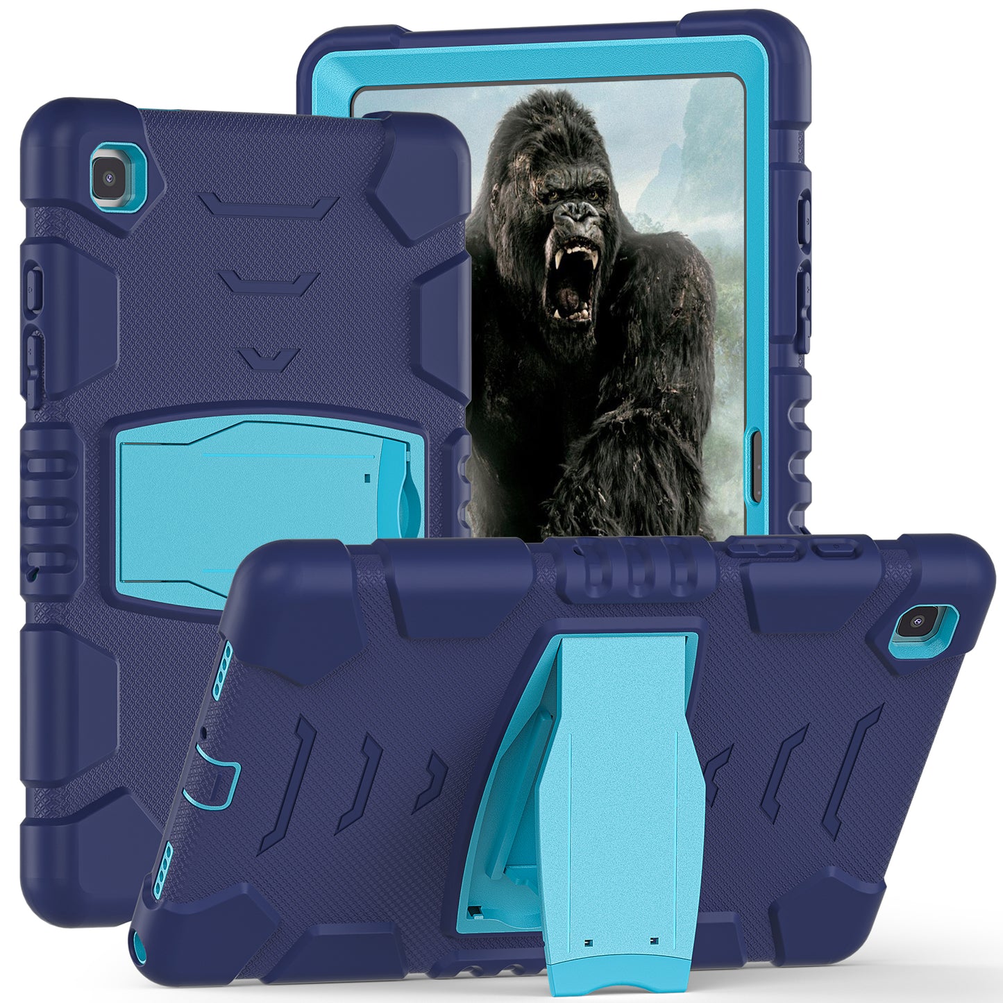 Gorilla King Kong Galaxy Tab A7 Case Full Body Triple Protection Folding Stand