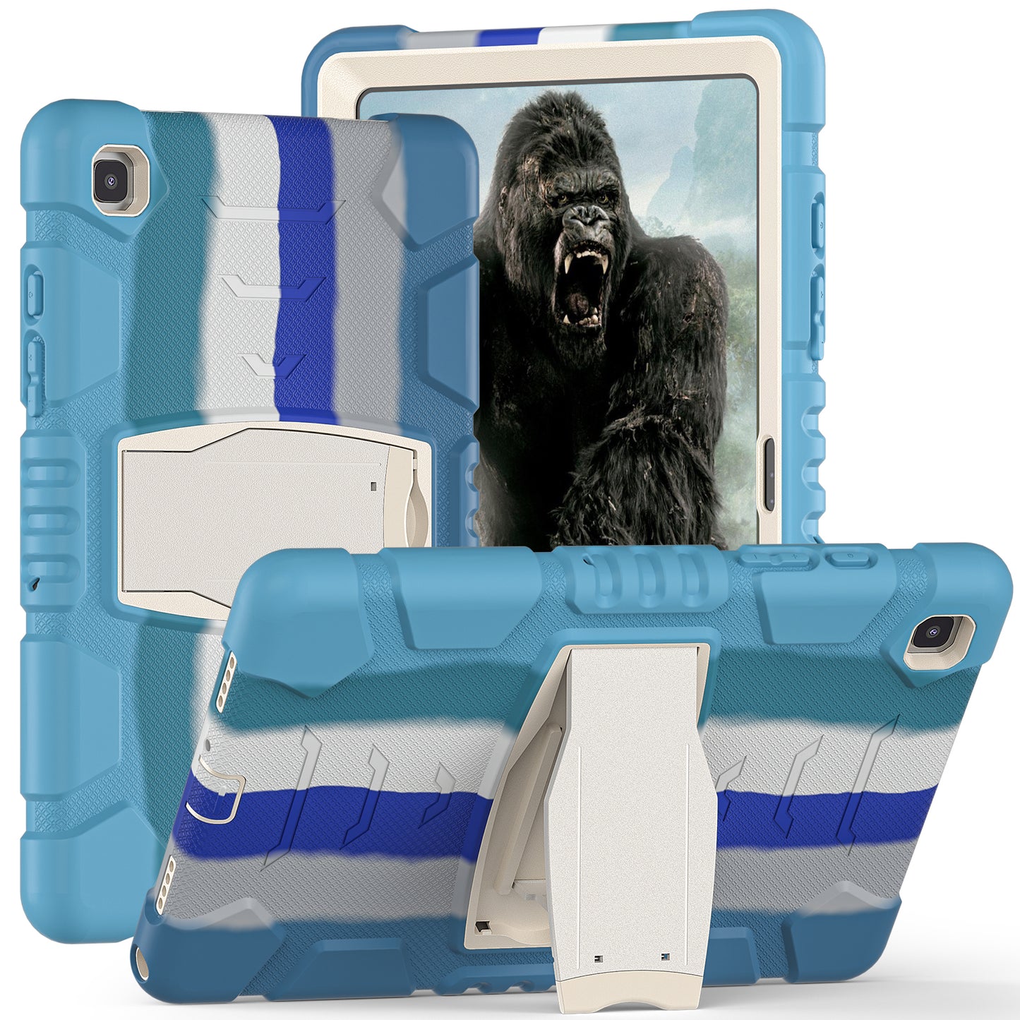 Gorilla King Kong Galaxy Tab A7 Case Full Body Triple Protection Folding Stand