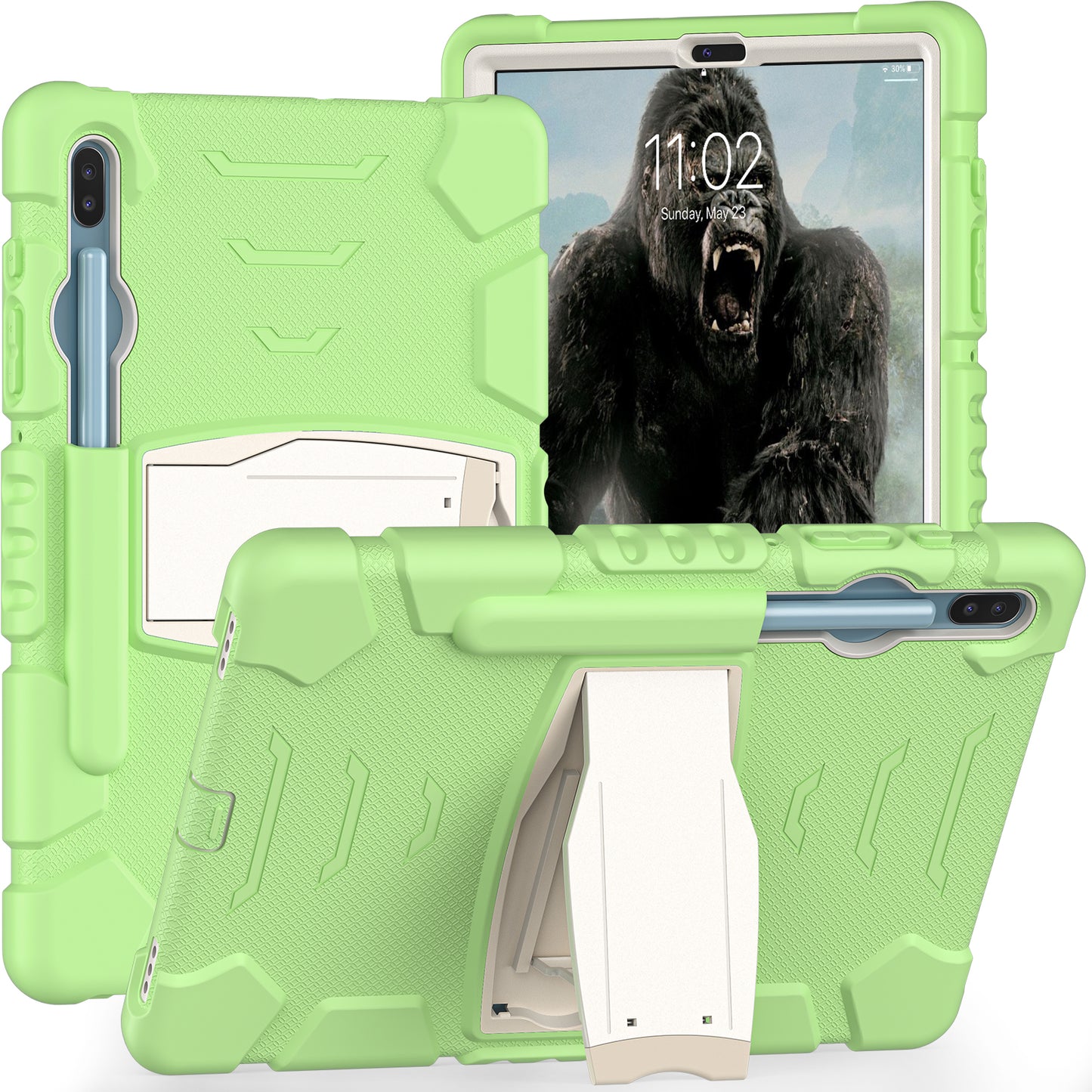 Gorilla King Kong Galaxy Tab S6 Case Full Body Triple Protection Folding Stand