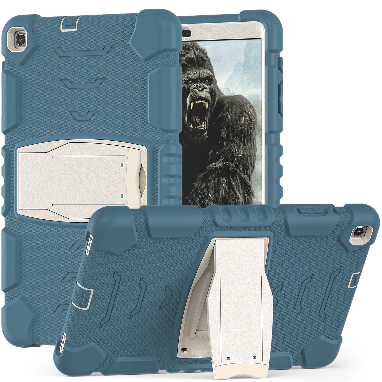 Gorilla King Kong Galaxy Tab A 10.1 (2019) Case Full Body Triple Protection Folding Stand