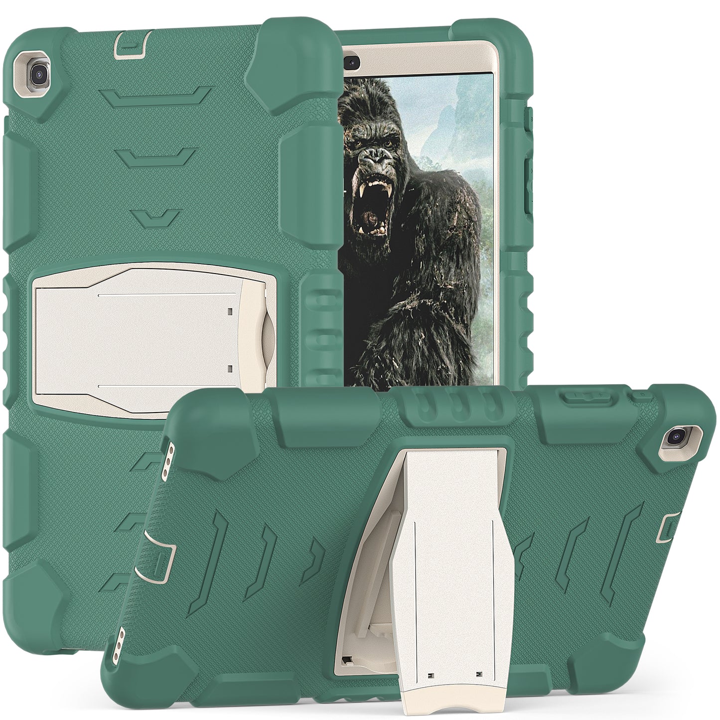 Gorilla King Kong Galaxy Tab A 10.1 (2019) Case Full Body Triple Protection Folding Stand