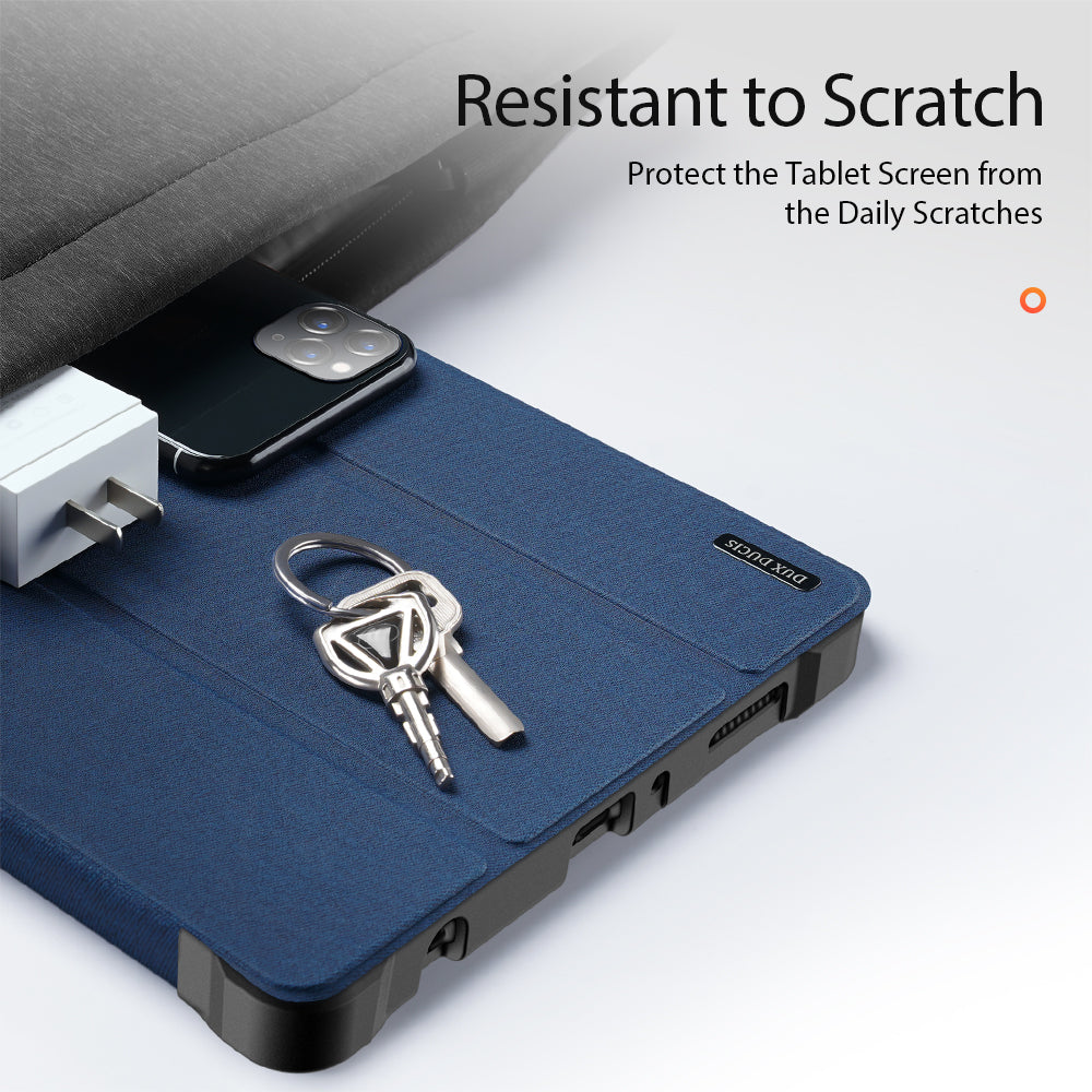 Domo Flip Samsung Galaxy Tab A7 Lite Leather Case Smart Magnetic Tri-fold Stand