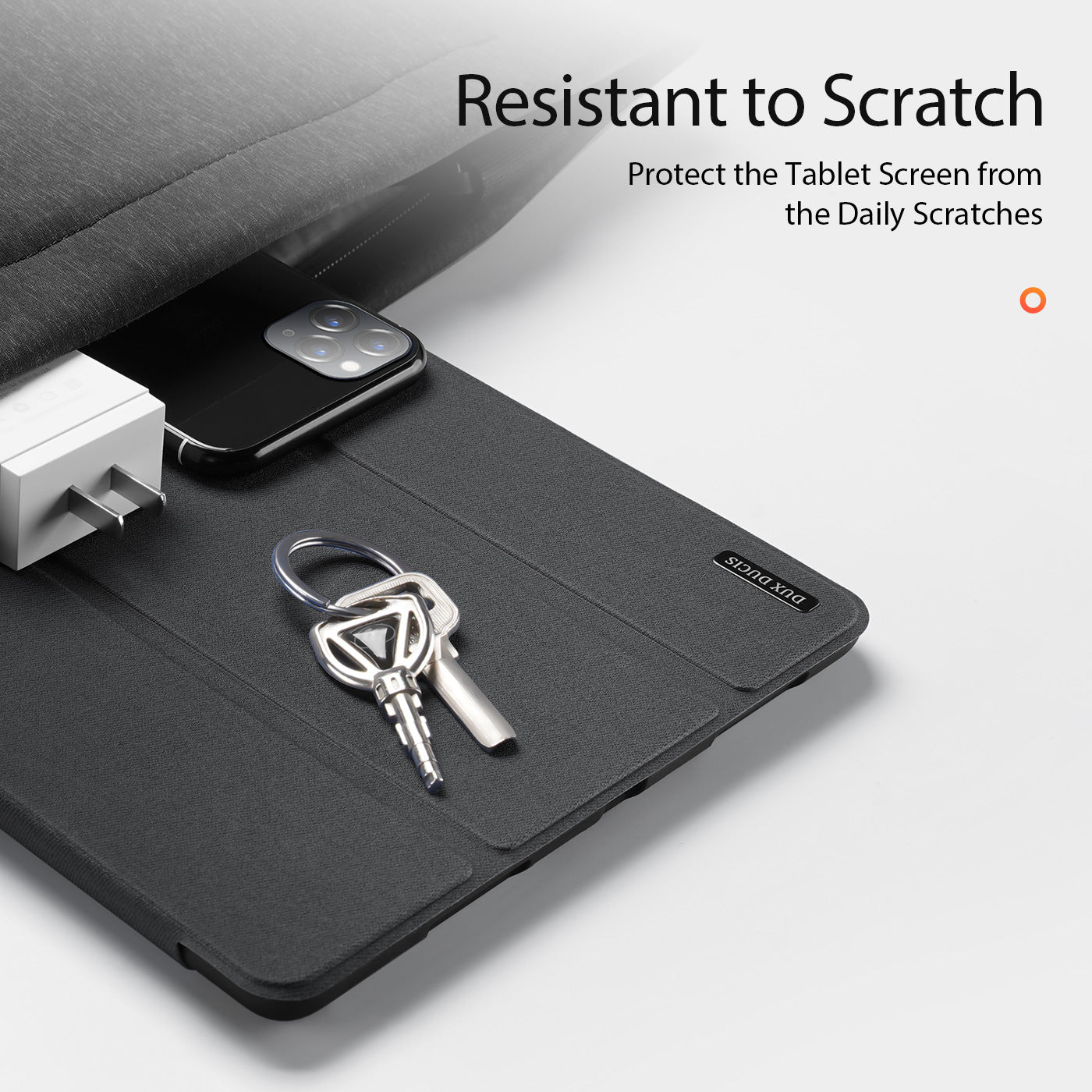 Domo Flip Samsung Galaxy Tab S8 Ultra Leather Case Smart Magnetic Tri-fold Stand