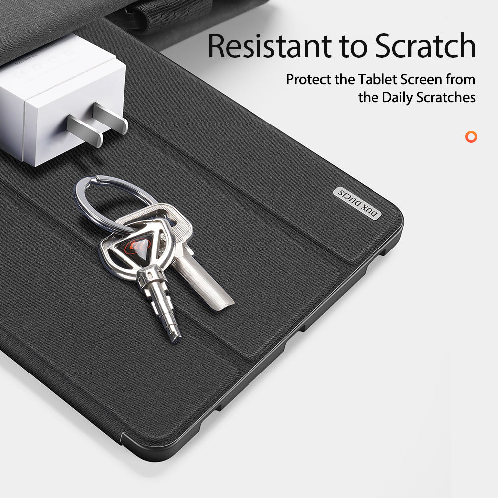 Domo Flip Samsung Galaxy Tab S8 Leather Case Smart Magnetic Tri-fold Stand