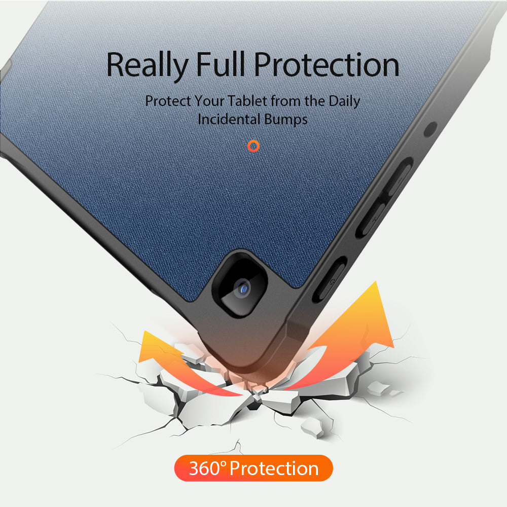 Domo Flip Samsung Galaxy Tab A7 Lite Leather Case Smart Magnetic Tri-fold Stand