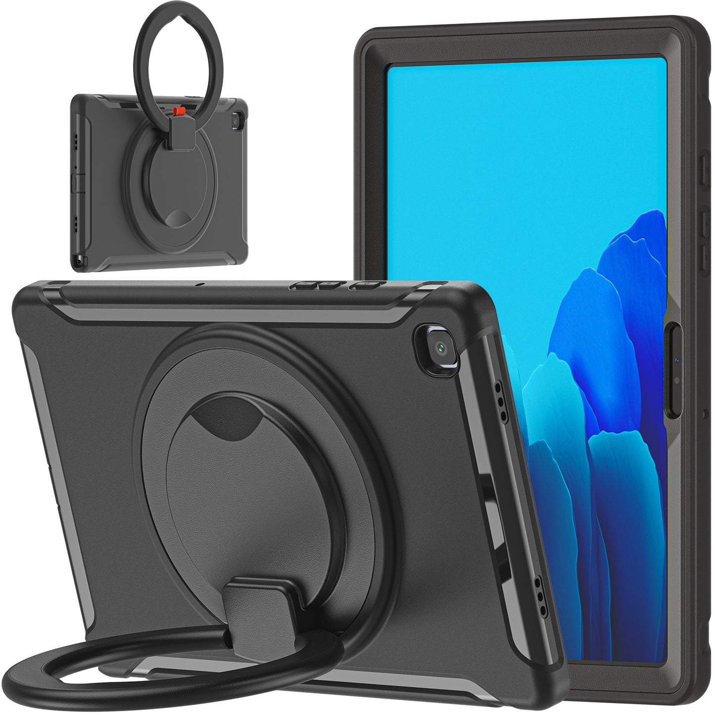 Bull Demon King Galaxy Tab A7 Case 360 Rotatable Folding Handle Grip