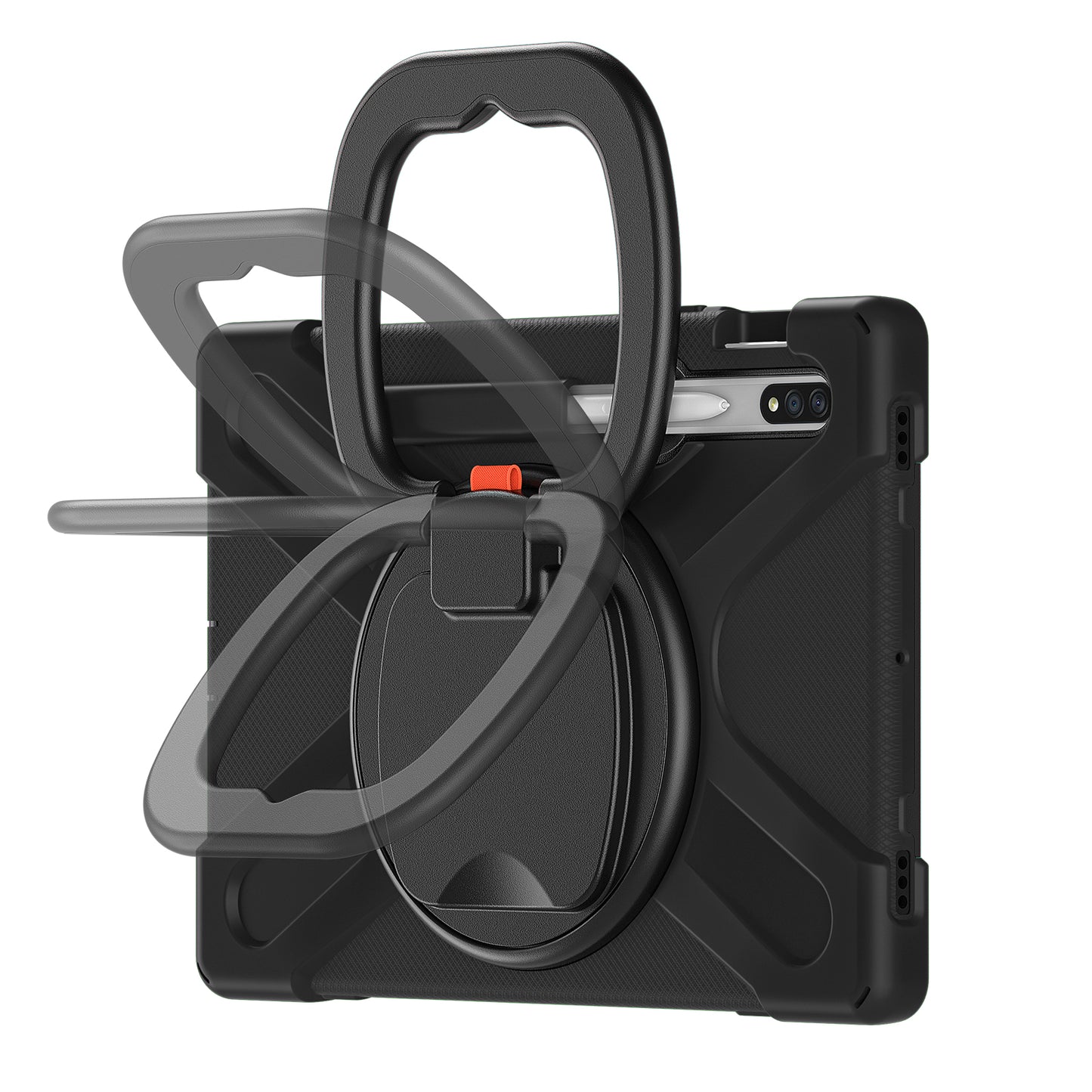 Pirate Box Galaxy Tab S6 Case Hook Stand Rotating with Hand Holder Shoulder Strap