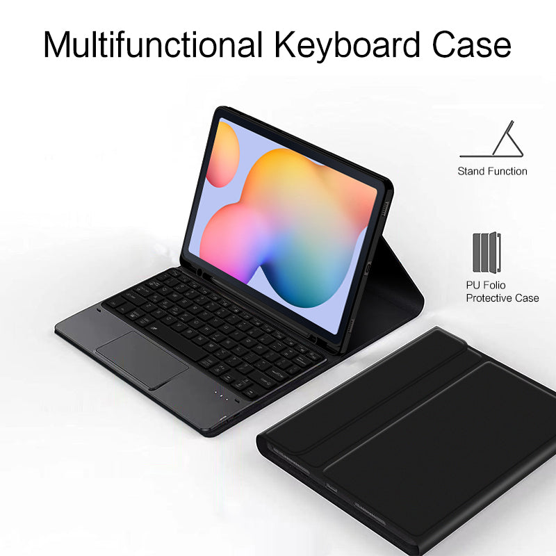 Classical Book Galaxy Tab S6 Keyboard Case Touchpad Stand Detachable