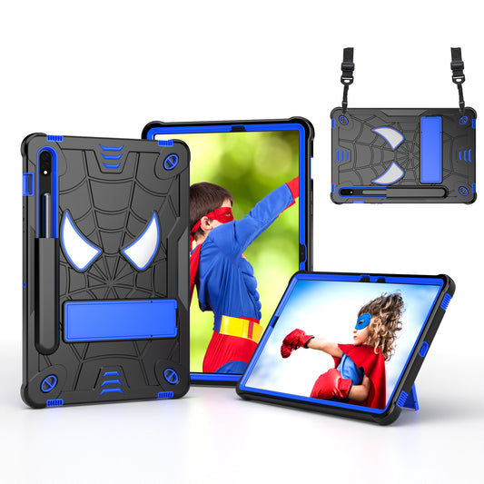 Spider-Man Galaxy Tab S8 Shockproof Case Rugged Detachable Shoulder Strap