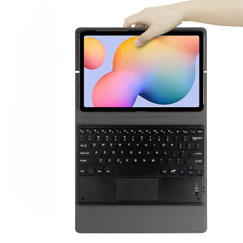 Metal Hinge Samsung Galaxy Tab S6 Lite Keyboard Case with Touchpad Detachable