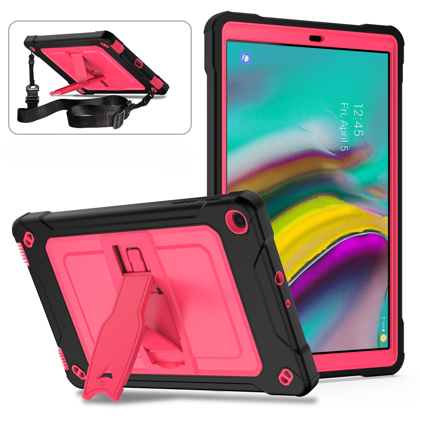 Square Super Galaxy Tab A 10.1 (2019) Shockproof Case Heavy Duty Protection