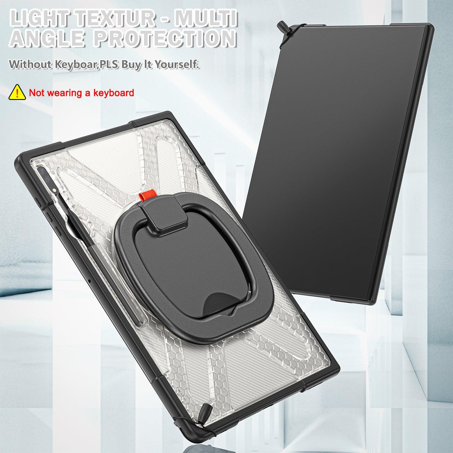 Jacket Beer Galaxy Tab S8 Ultra Case Heavy Duty Hybrid Rotatable Folding Handle Grip