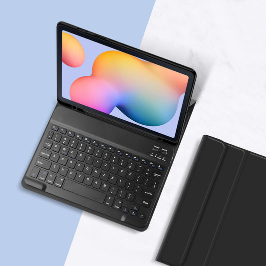 Classical Book Samsung Galaxy Tab S6 Lite Keyboard Case Stand Magnetic Detachable