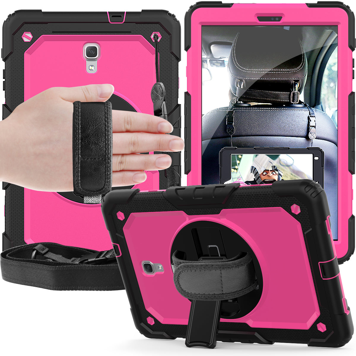 Tough Strap Galaxy Tab A 10.5 Shockproof Case Built-in Screen Protector