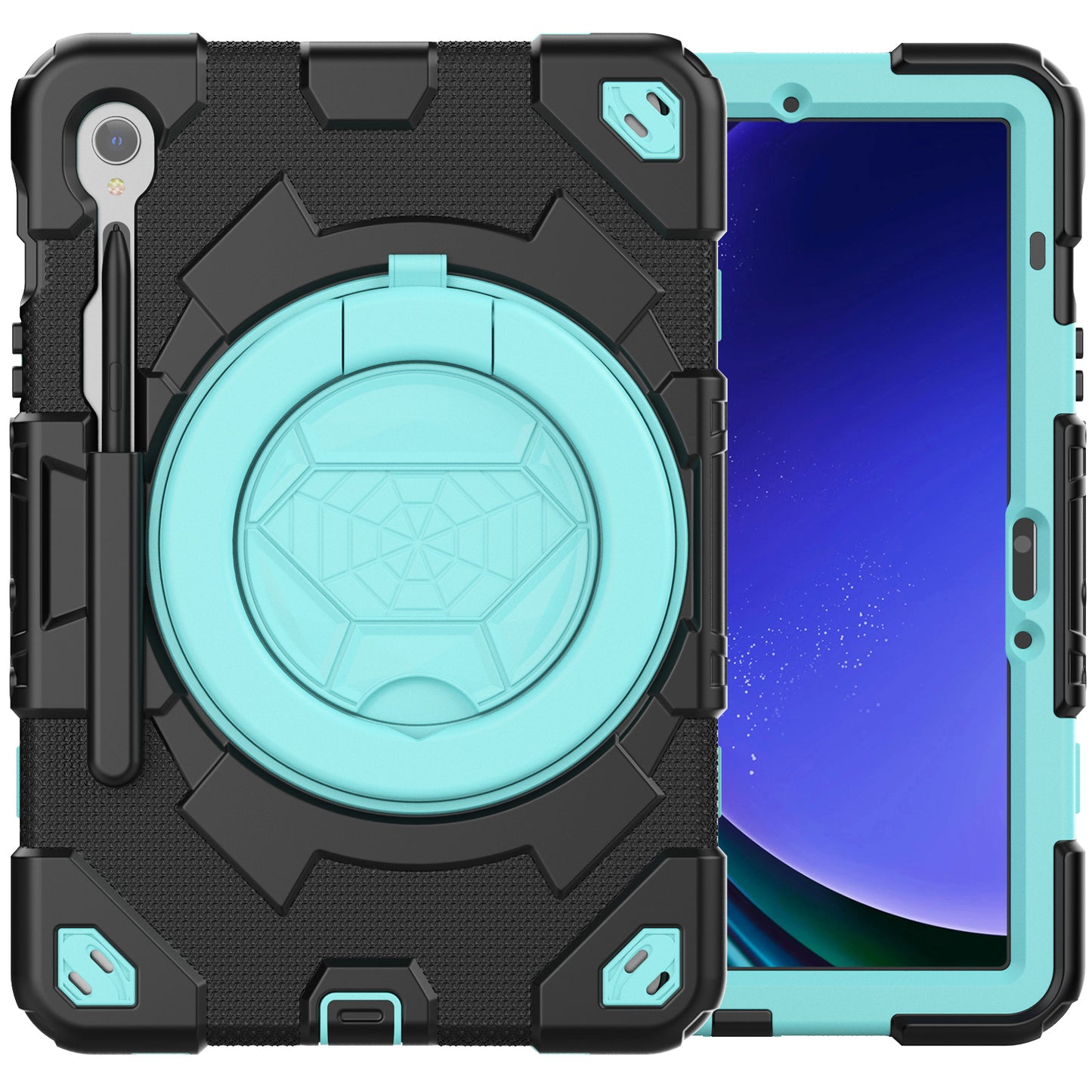 Spider-Man Galaxy Tab S8 Shockproof Case Ultimate Protection Rotating Handle Stand