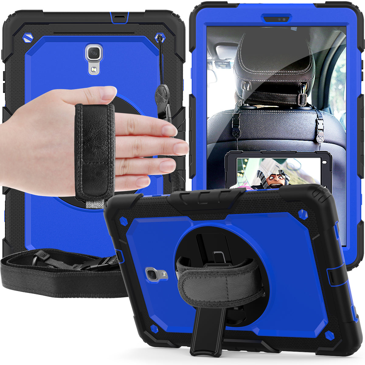 Tough Strap Galaxy Tab A 10.5 Shockproof Case Built-in Screen Protector