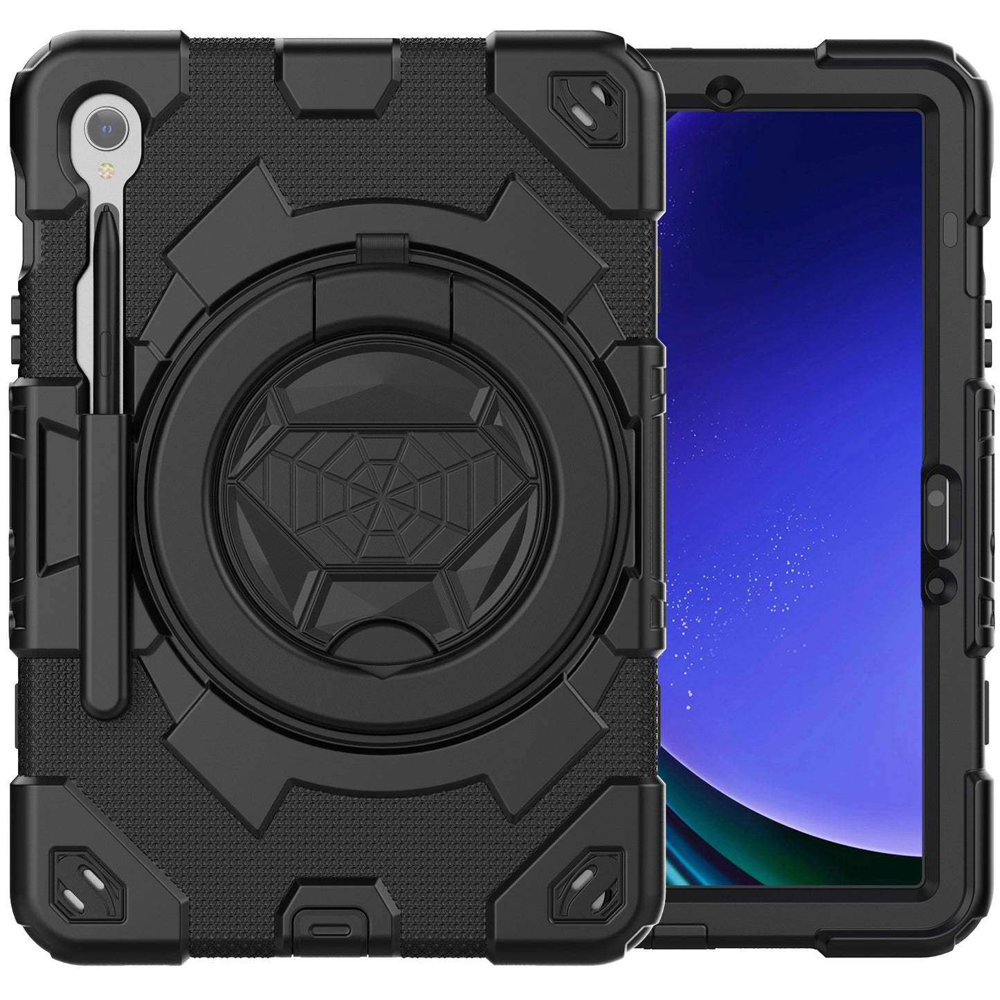 Spider-Man Galaxy Tab S8 Shockproof Case Ultimate Protection Rotating Handle Stand