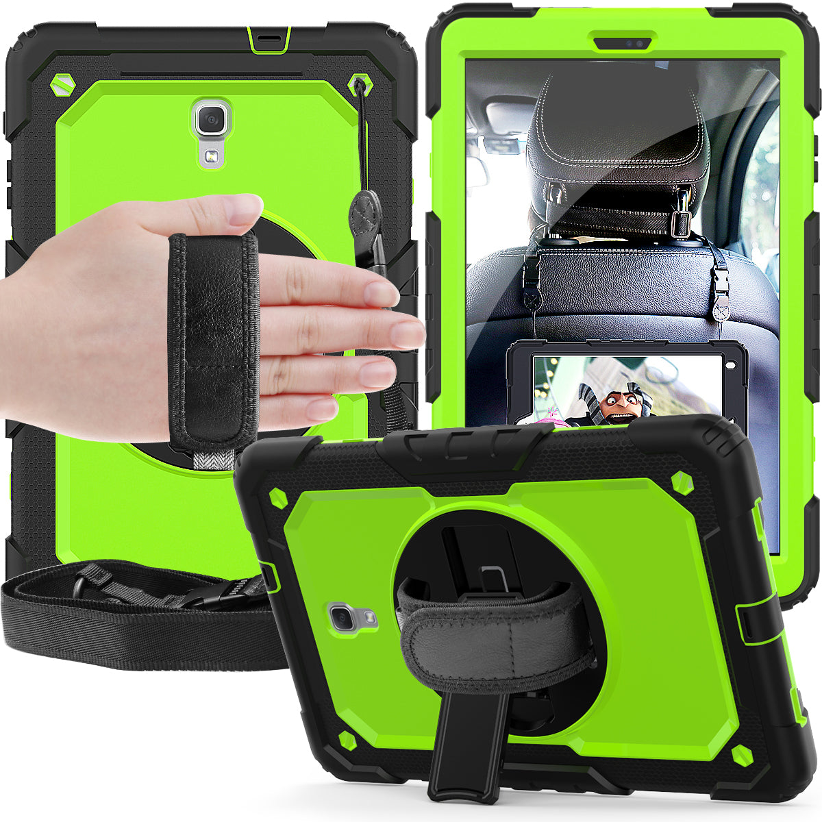 Tough Strap Galaxy Tab A 10.5 Shockproof Case Built-in Screen Protector