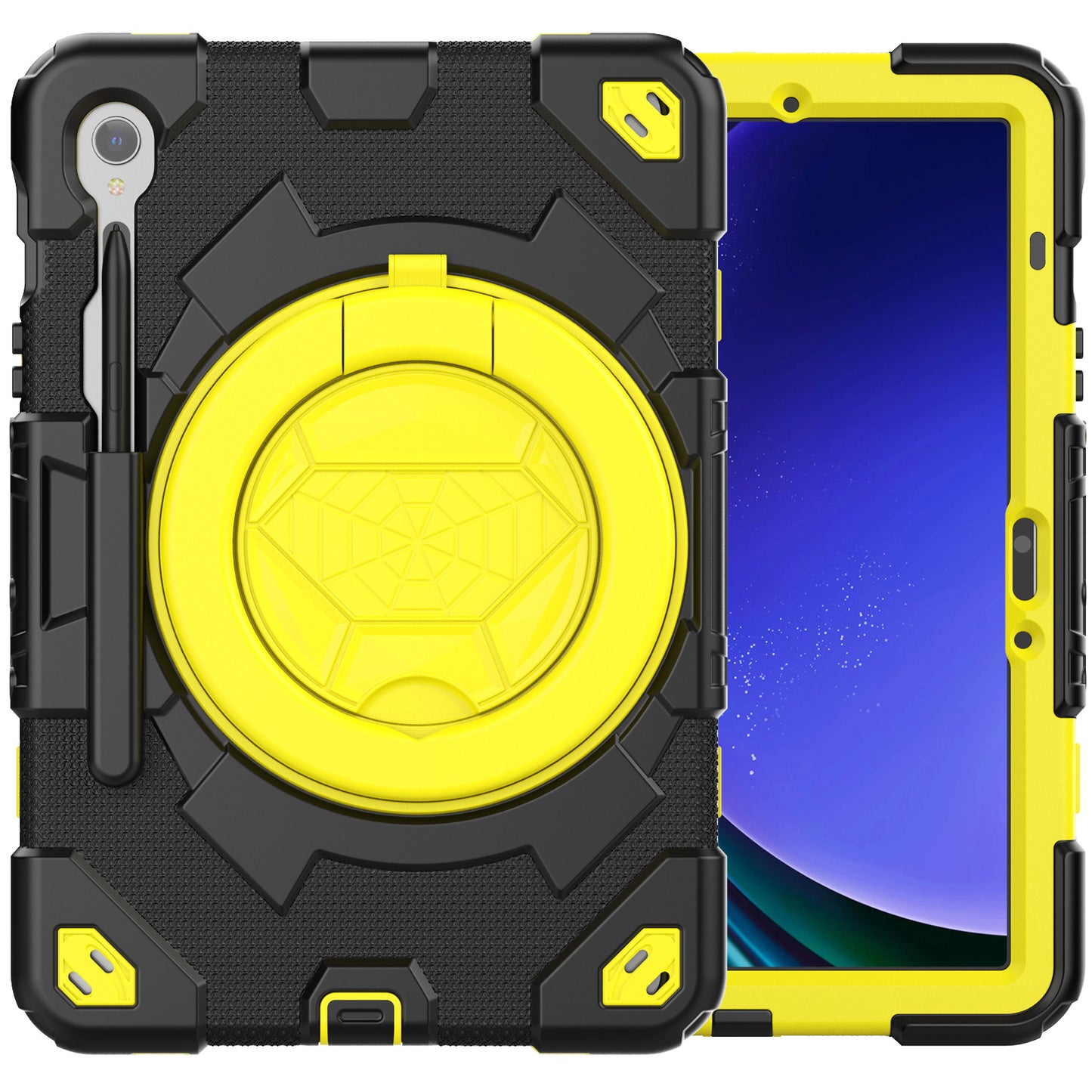 Spider-Man Galaxy Tab S8 Shockproof Case Ultimate Protection Rotating Handle Stand