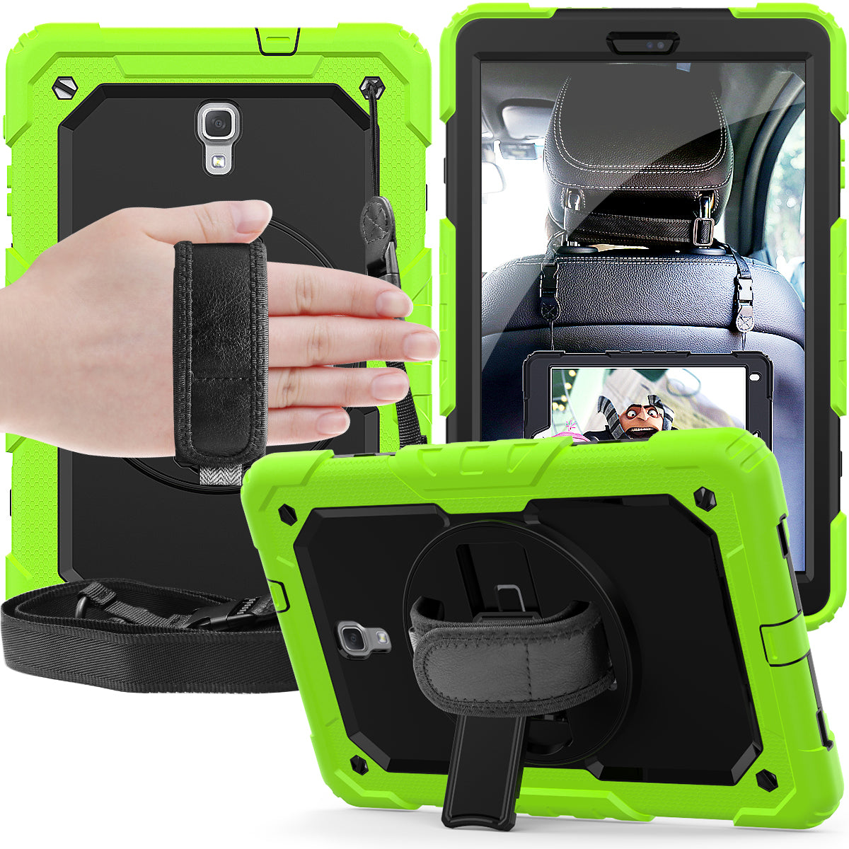 Tough Strap Galaxy Tab A 10.5 Shockproof Case Built-in Screen Protector