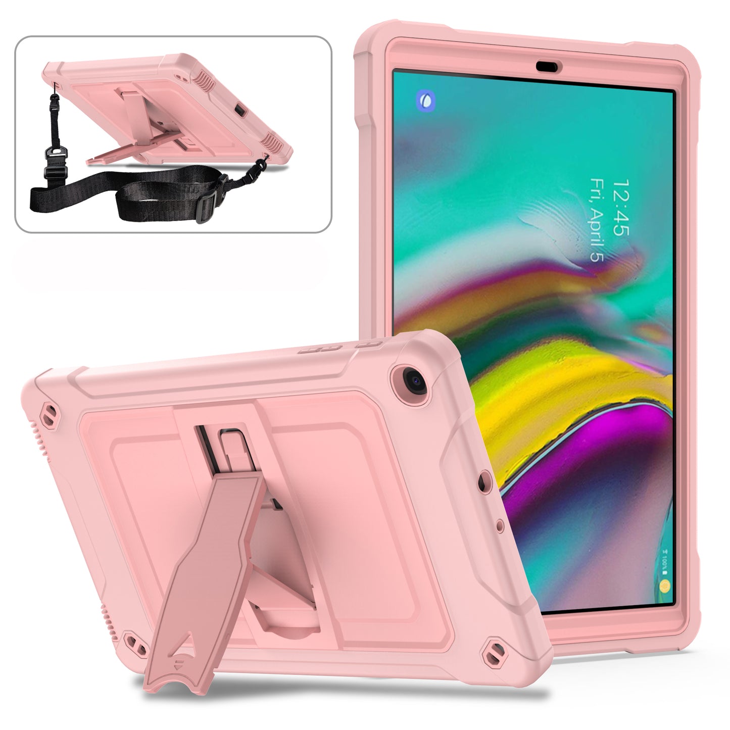 Square Super Galaxy Tab A 10.1 (2019) Shockproof Case Heavy Duty Protection