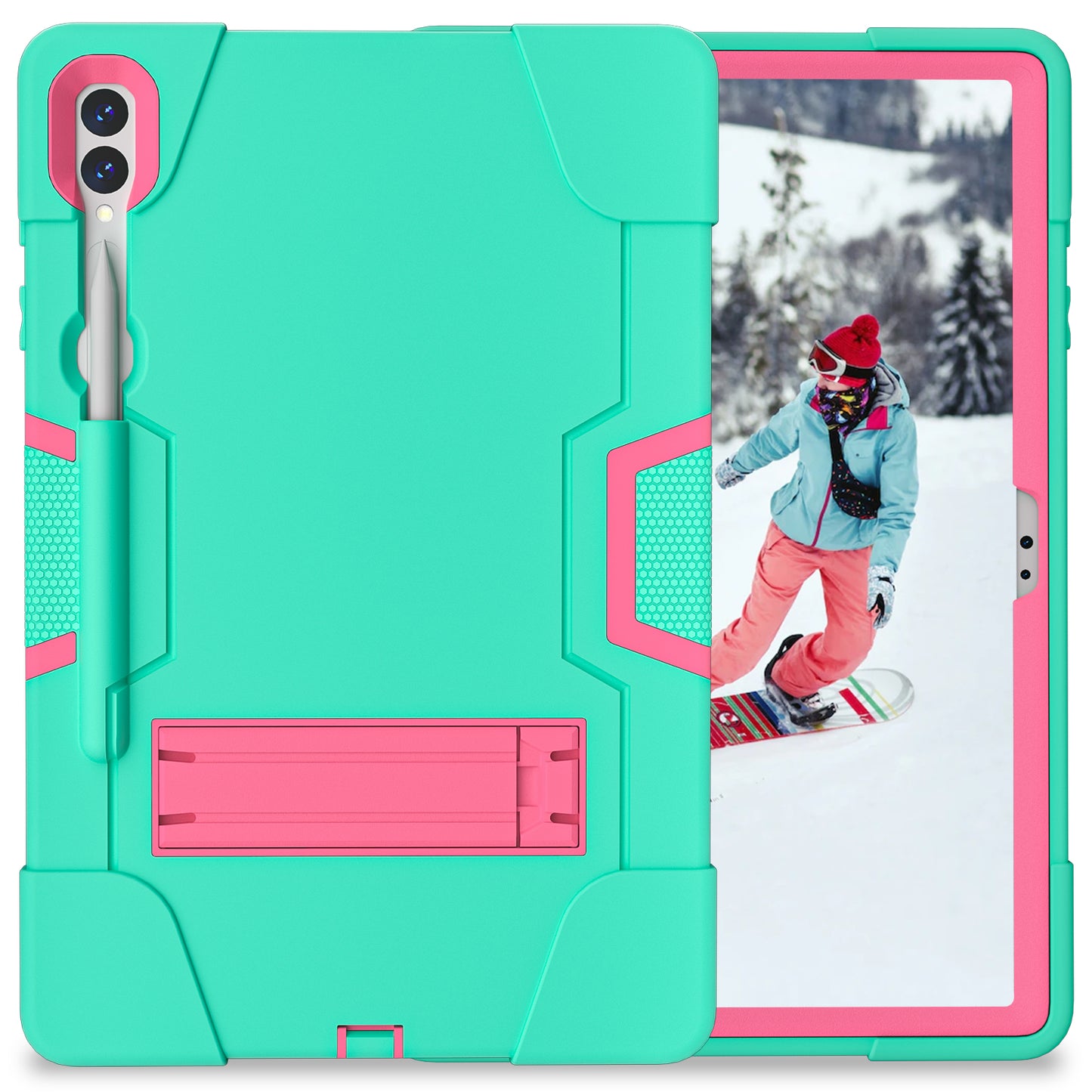 Contrast Armor Galaxy Tab S8+ Shockproof Case Silicone PC Full Protection