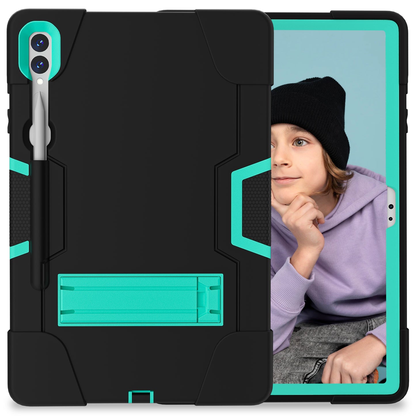 Contrast Armor Galaxy Tab S8+ Shockproof Case Silicone PC Full Protection