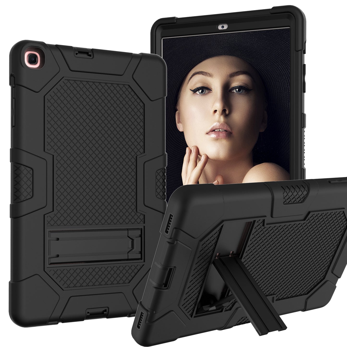 Molandi Contrasting Galaxy Tab A 10.1 (2019) Shockproof Case Stand Triple Full