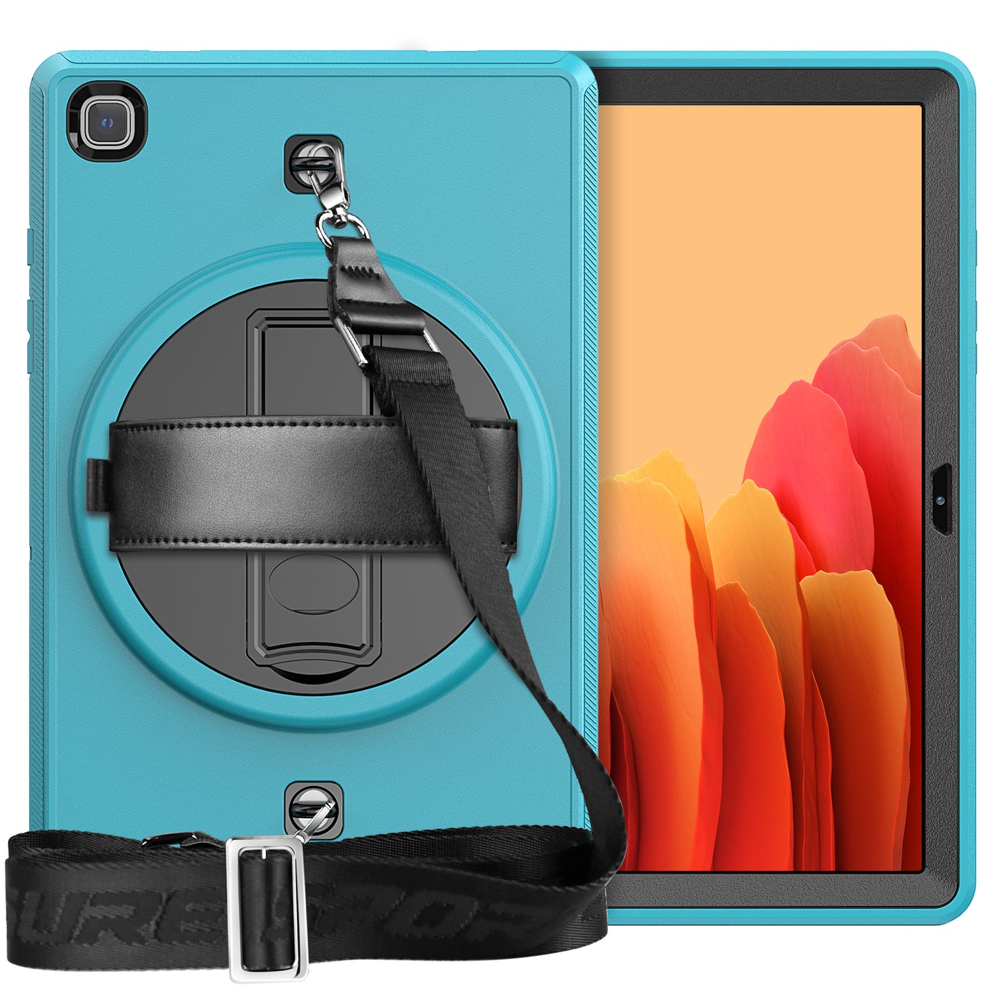 Coolinan Galaxy Tab A7 Lite Shockproof Case Built-in Screen Protector Rotation Stand