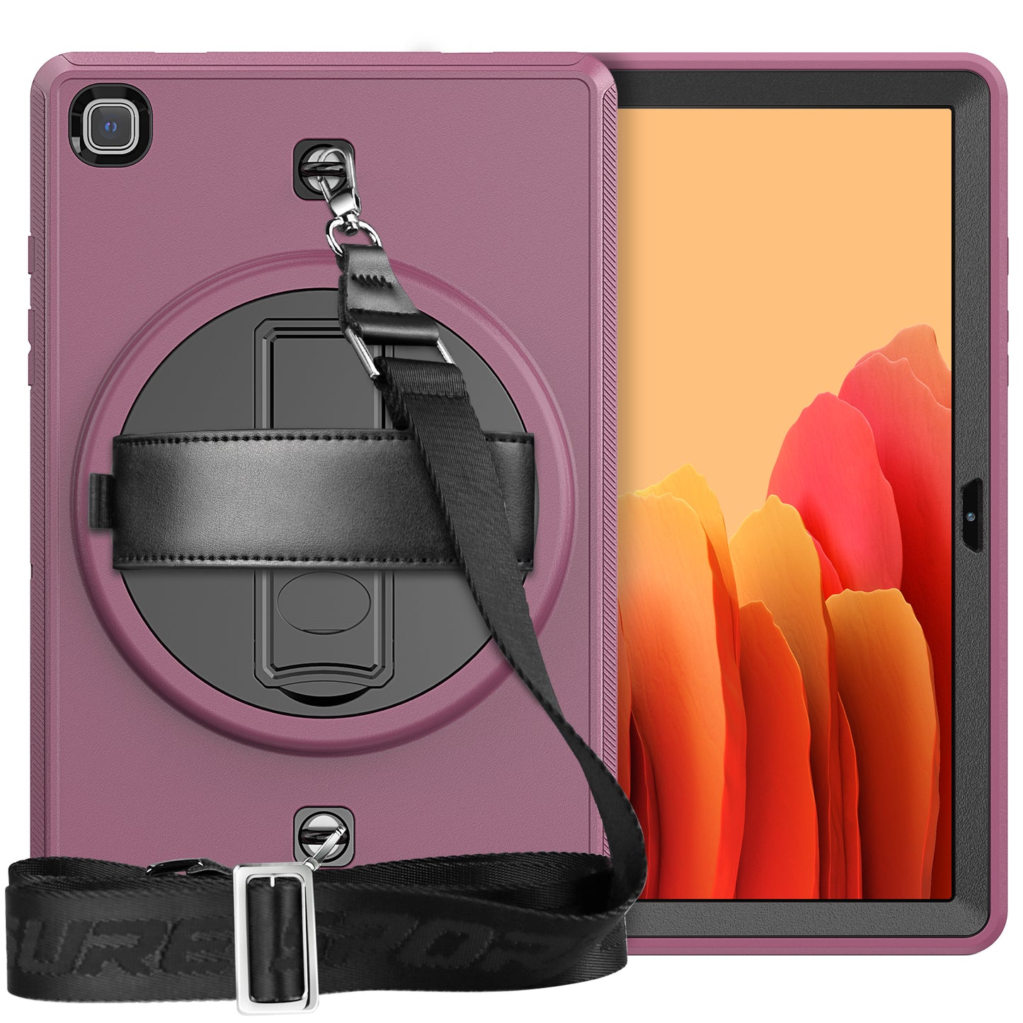 Coolinan Galaxy Tab A7 Lite Shockproof Case Built-in Screen Protector Rotation Stand