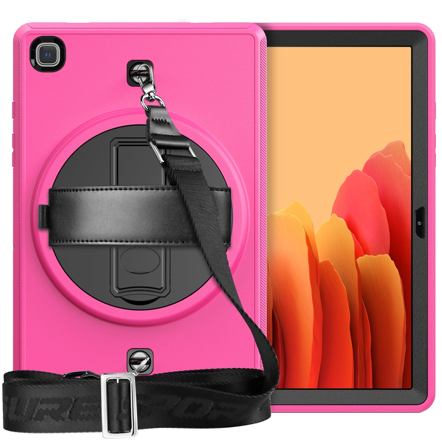 Coolinan Galaxy Tab A7 Lite Shockproof Case Built-in Screen Protector Rotation Stand