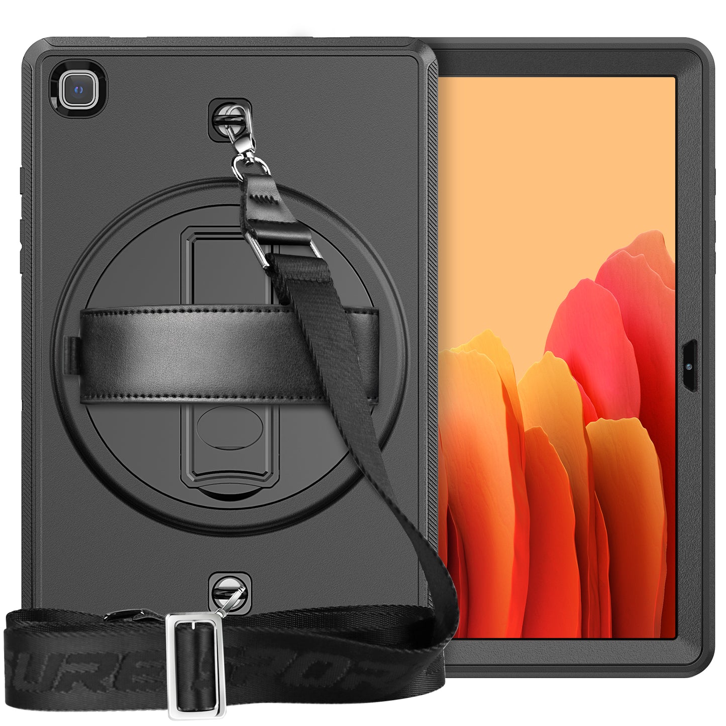 Coolinan Galaxy Tab A7 Lite Shockproof Case Built-in Screen Protector Rotation Stand